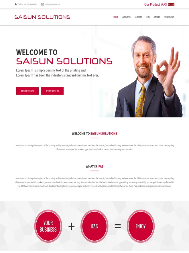 Sai Sun Solution theme WordPress portfolio Sai Sun Solution theme WordPress portfolio