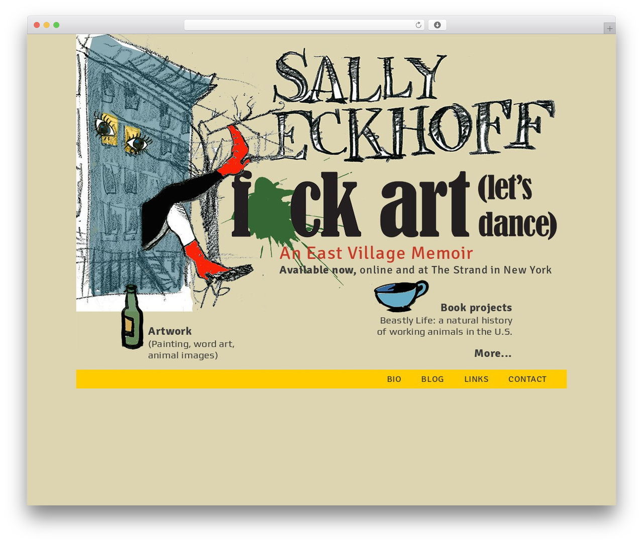 Sally Eckhoff WordPress page theme - sallyeckhoff.com
