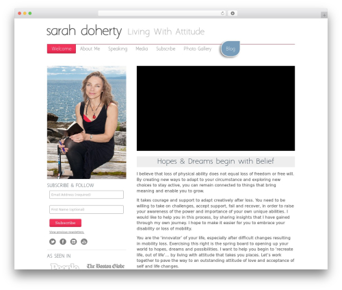 Sarah Doherty premium WordPress theme - sarahdoherty.com