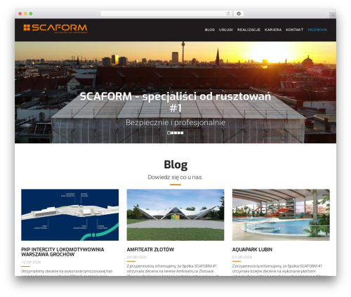 Scaform WordPress website theme - scaform.pl