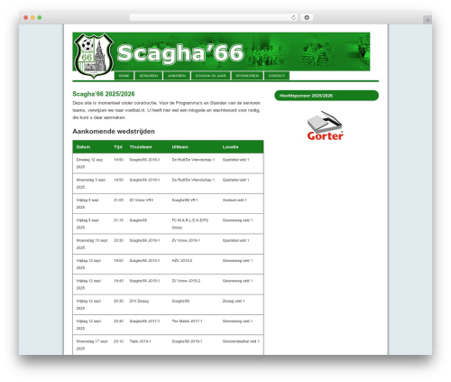 Scagha.nl WordPress theme - scagha.nl