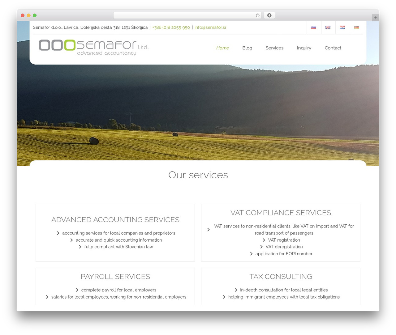 semafor - nova WordPress theme - semafor.si