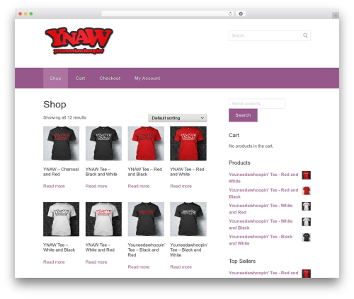 Shopping WordPress store theme - store.youneedawhoopin.com