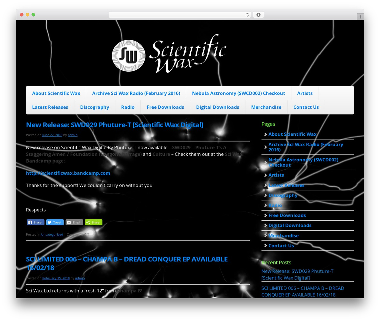 Smpl Skeleton theme WordPress - scientificwax.com