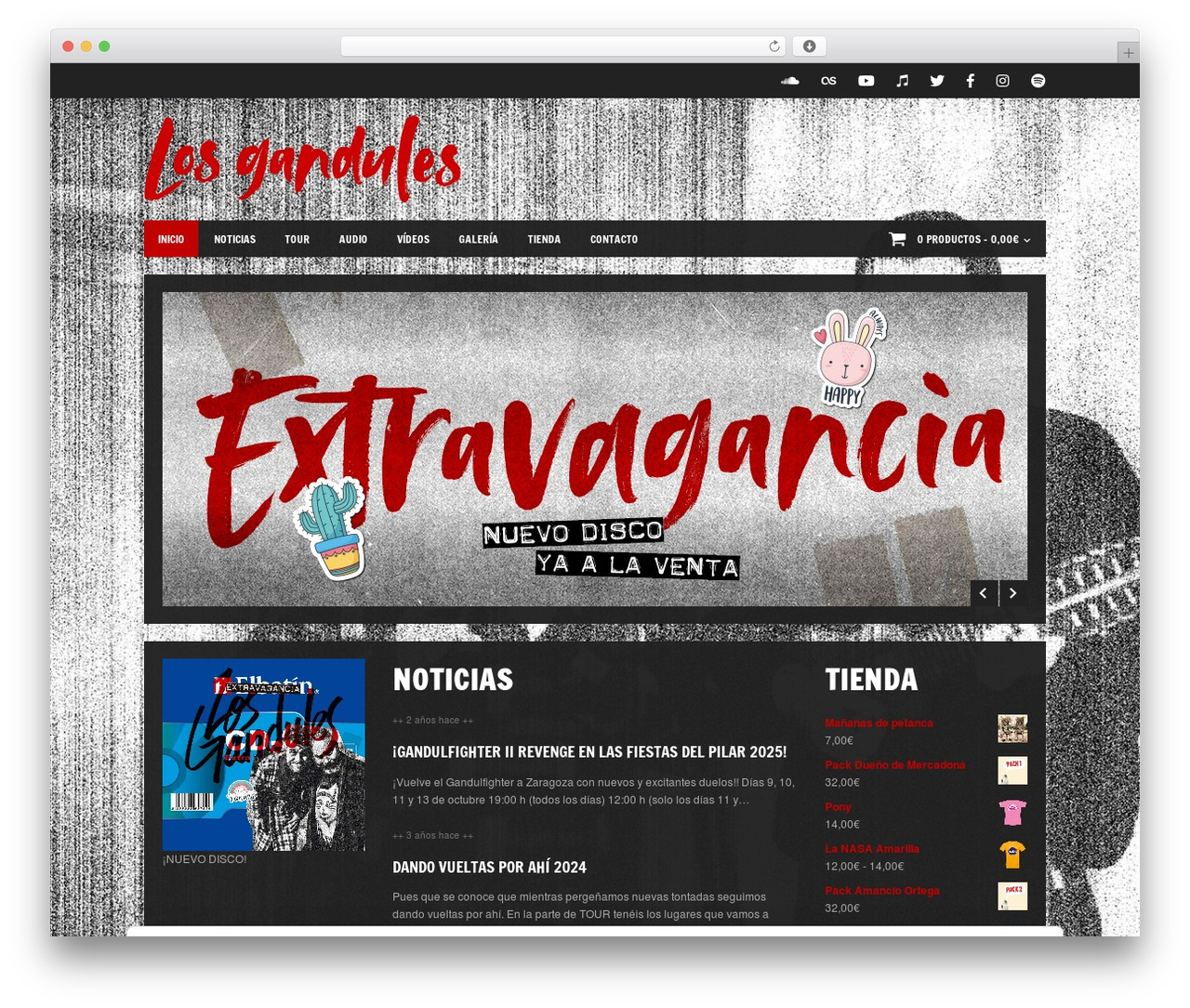 Soundboard WordPress theme - losgandules.net