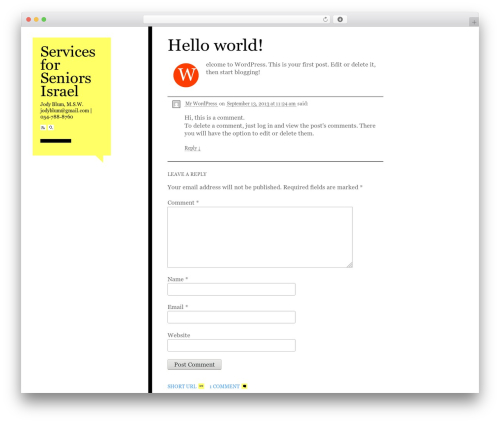 Theme WordPress Esquire - servicesforseniors-israel.com