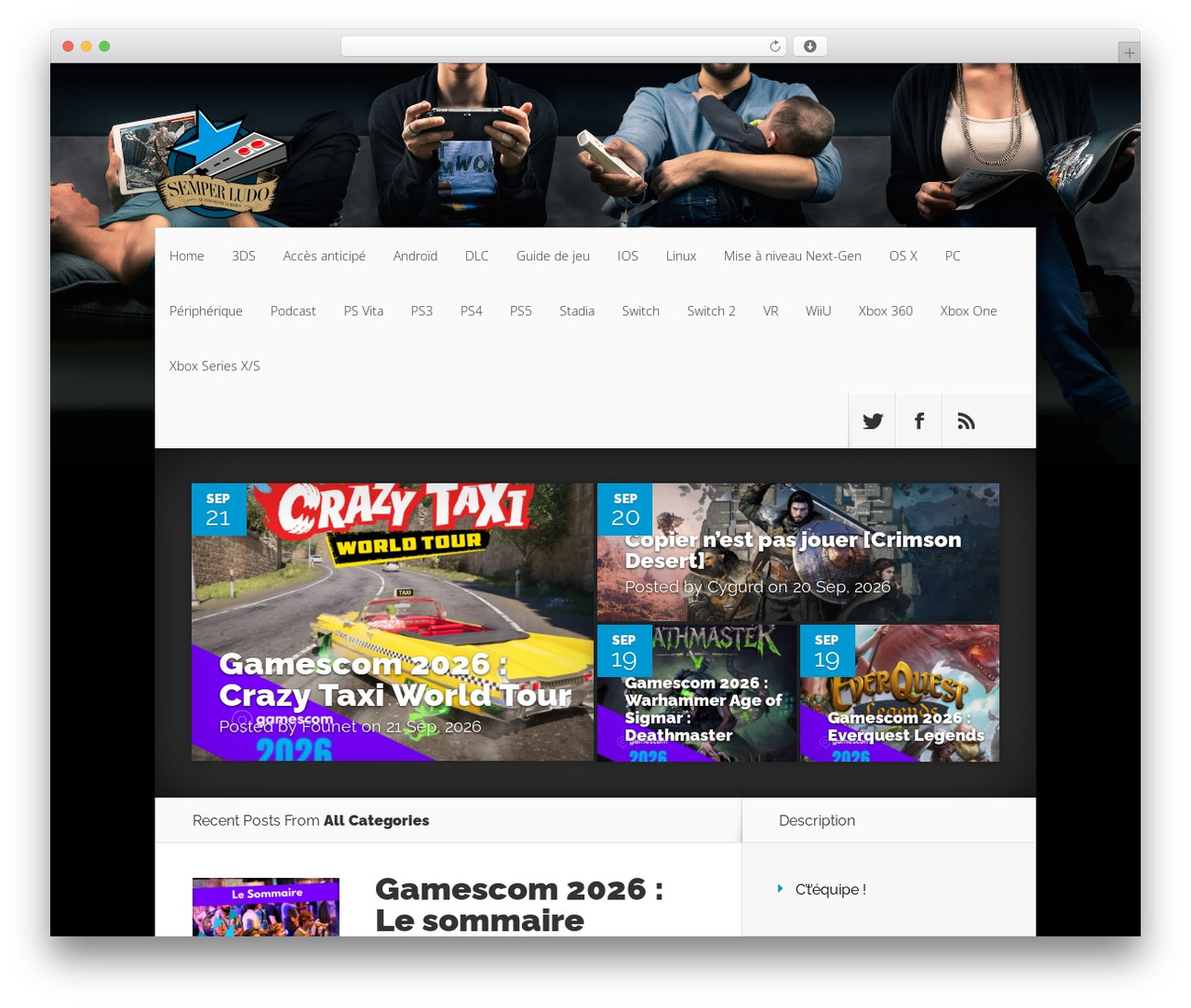 Theme WordPress Nexus - semperludo.com