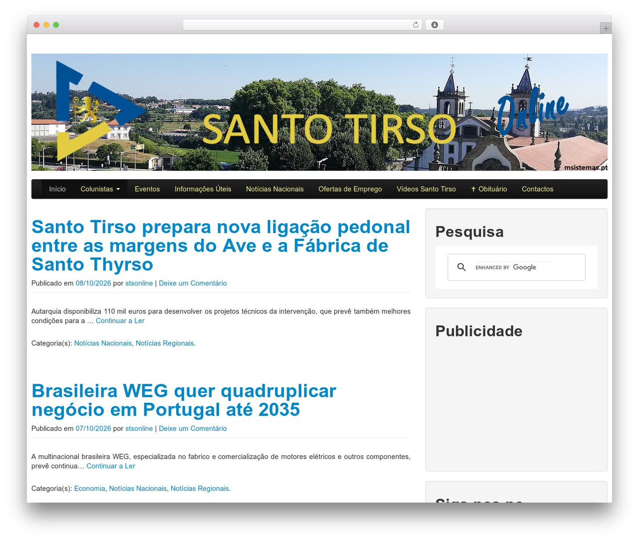 The Bootstrap best WordPress theme - santotirsoonline.com