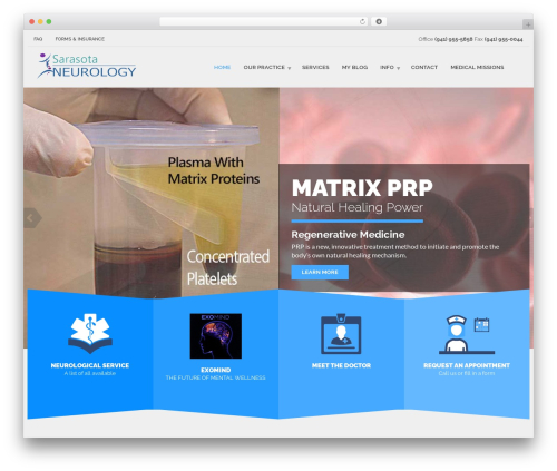 Theme WordPress HealthFlex - sarasotaneurology.com