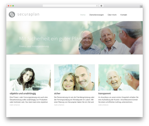 Theme WordPress Musterpage v8 - securaplan.ch