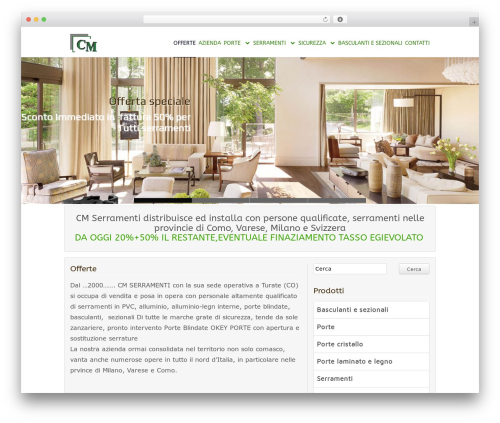 Theme WordPress Voobis - serramenticm.it