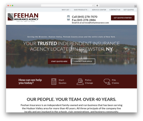 WordPress theme Advisor Pro - feehaninsurance.com