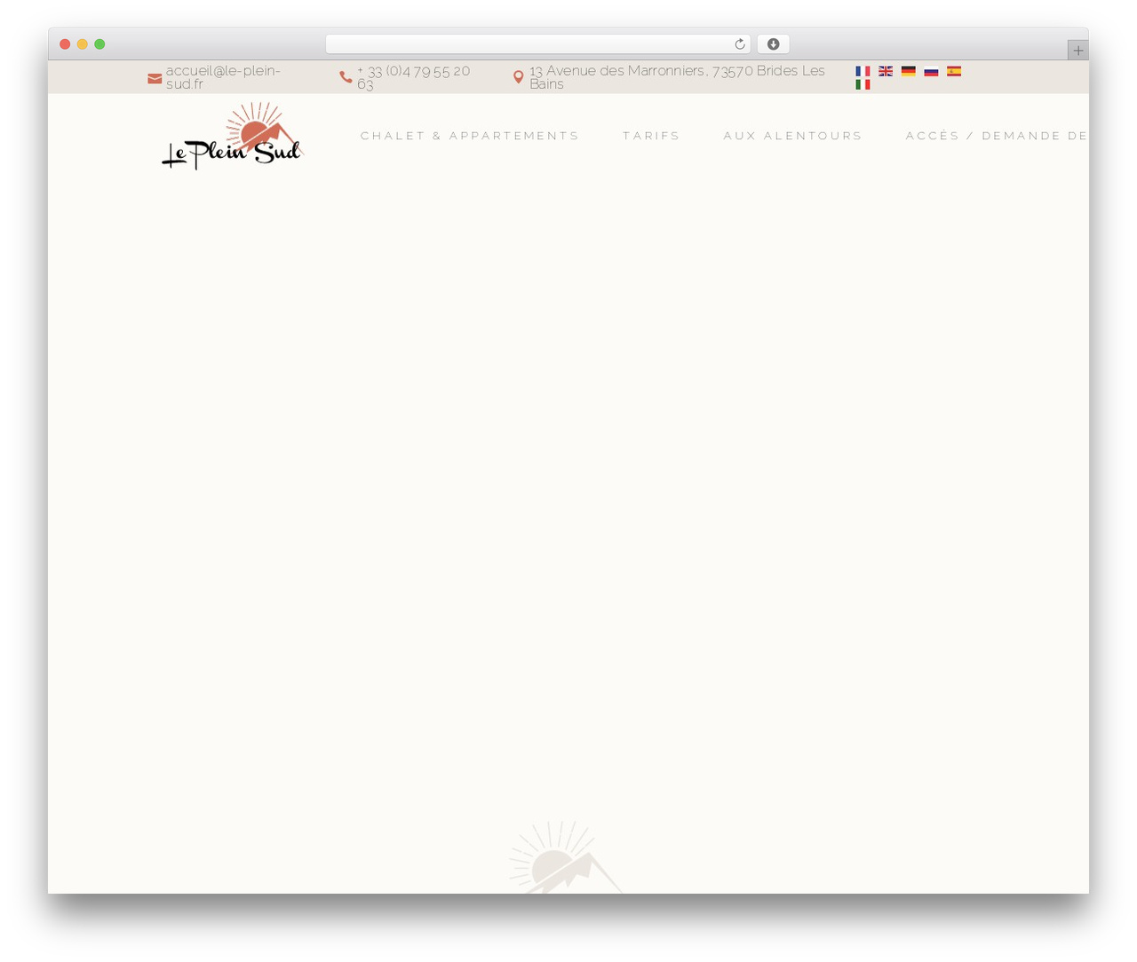 WordPress theme Chalet - le-plein-sud.fr WordPress theme Chalet - le-plein-sud.fr
