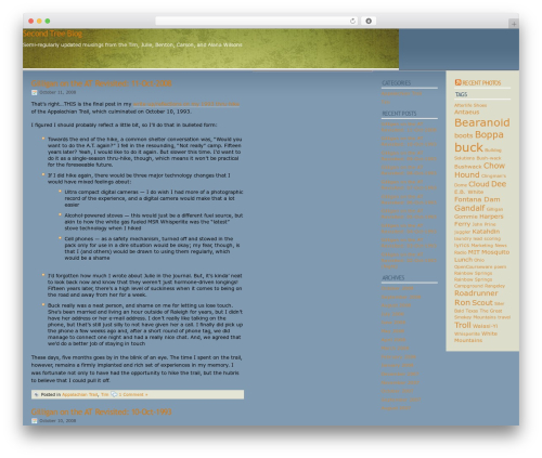 WordPress website theme Cleaker - secondtree.com