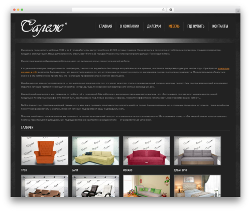 WordPress website theme theme1887 - salezh.ru