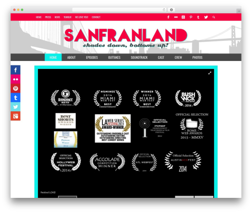 WP theme Presso - sanfranlandseries.com