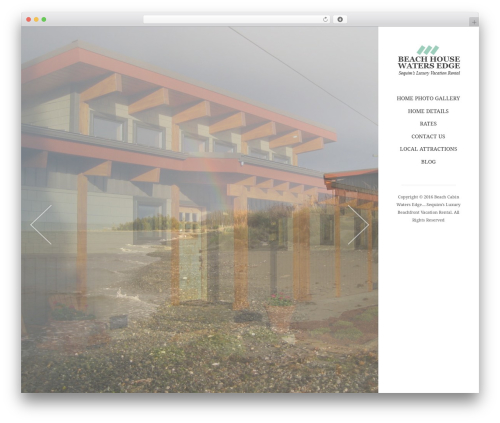 Belafonte WordPress theme design - sequimcabins.com