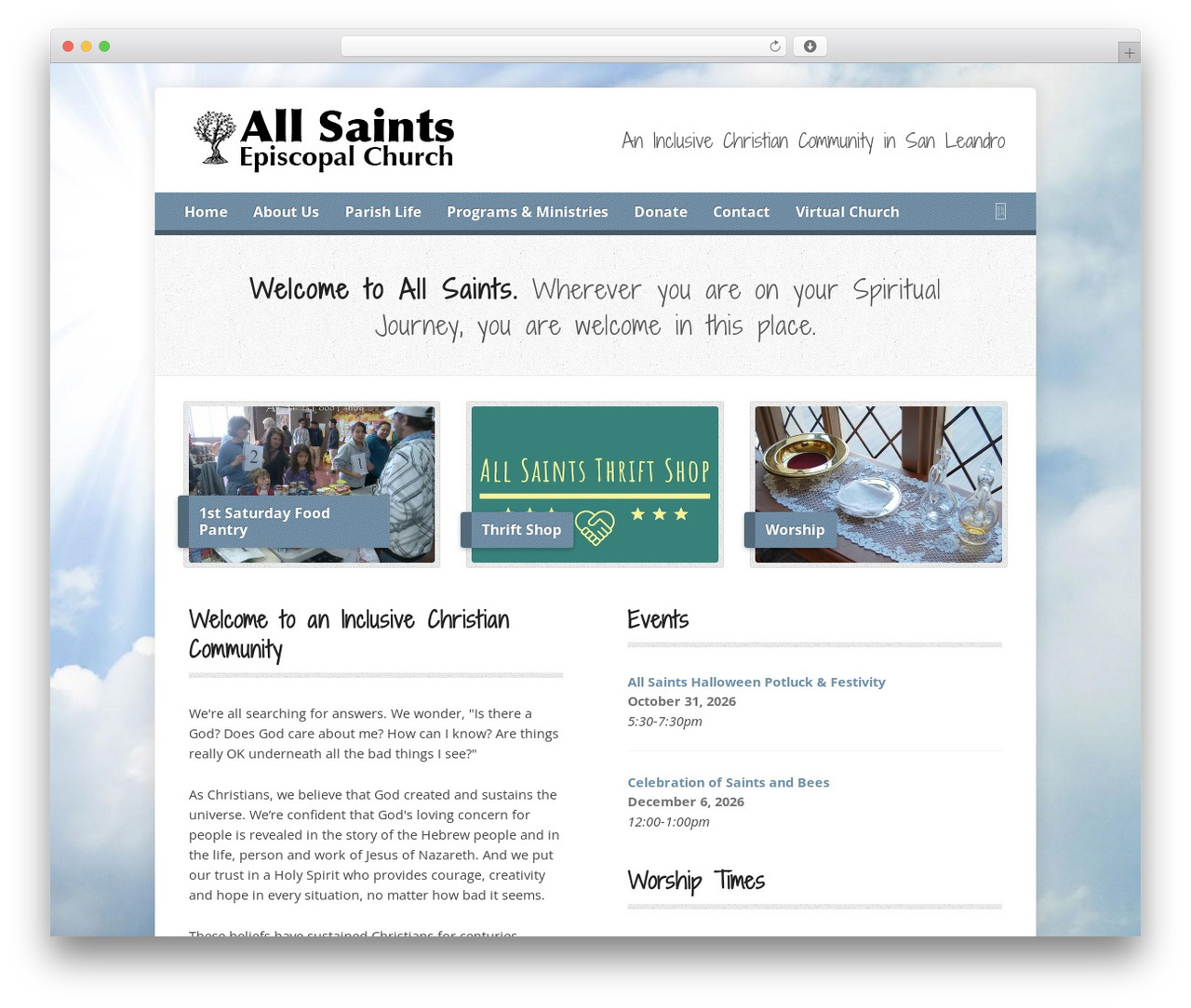 Best WordPress theme Risen - saintsalive.net