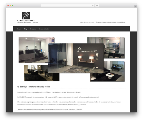 Casanova WordPress theme - landsightsl.com