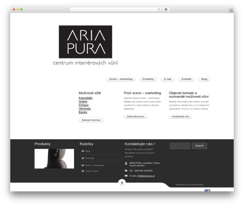 Clear Theme WordPress ecommerce theme - scentworld.cz