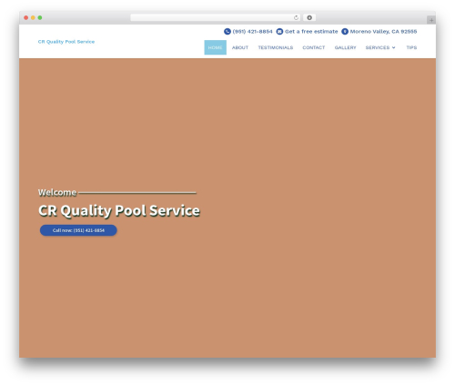 Divi WordPress theme - crqualitypoolservice.com