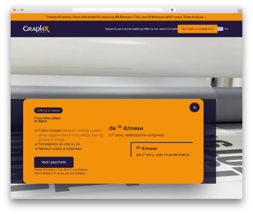 Graphx WP theme - graphxstudio.it