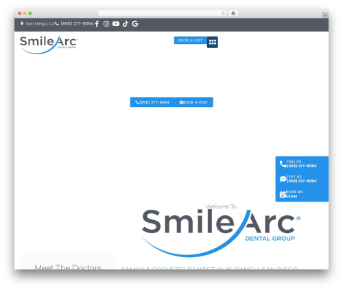 Hello Elementor WordPress theme - smilearcdentalgroup.com