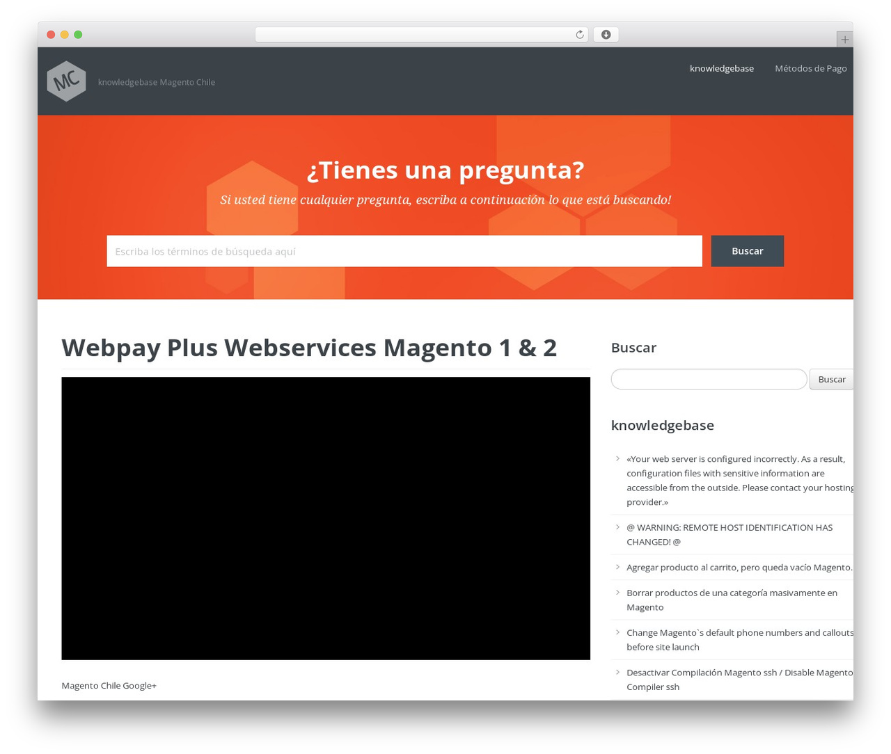 Knowledge Base Theme theme WordPress - knowledgebase.magentochile.cl
