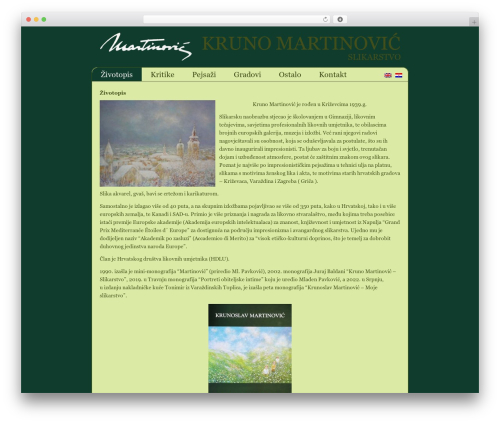 Krunomar WordPress website theme - krunomartinovic.com