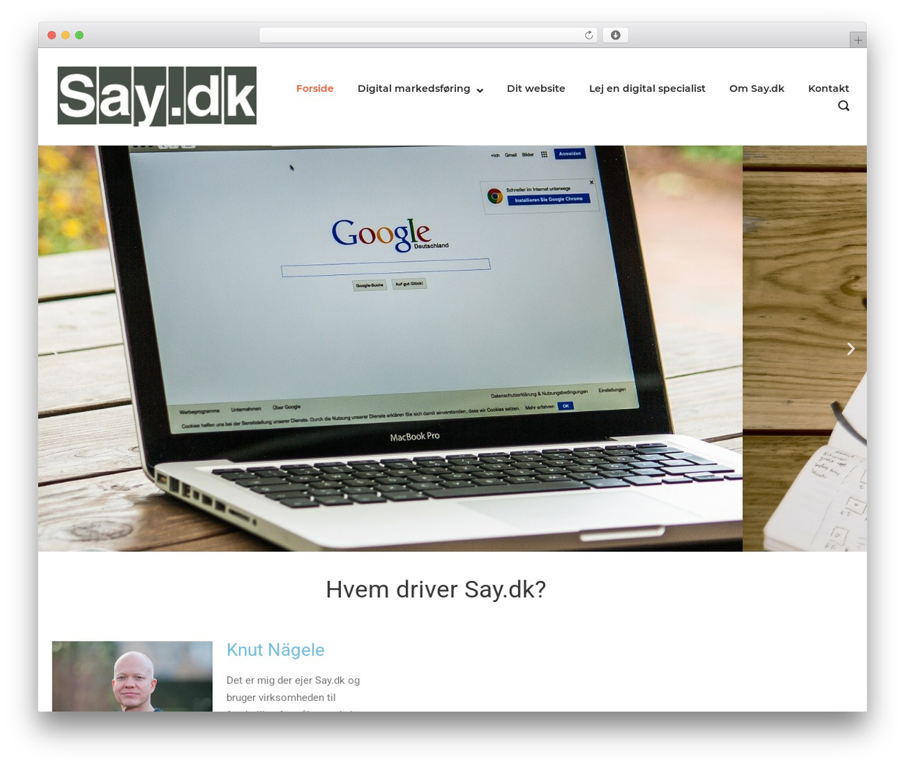 Polestar WordPress theme - say.dk