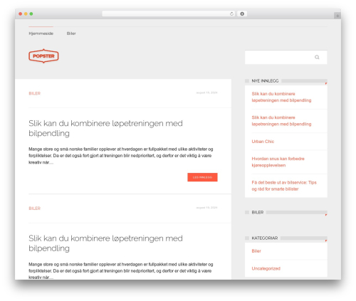 Popster best WordPress theme - serviceavdelingen.no