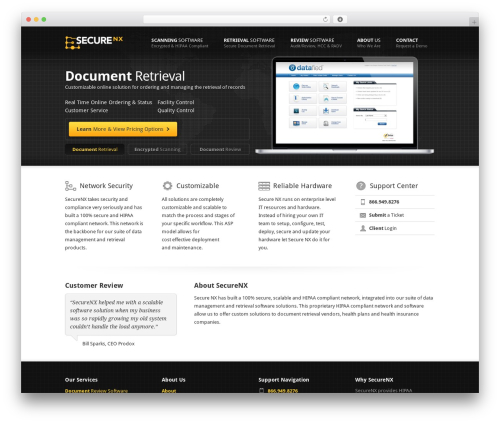 Rackhost WP theme - securenx.com