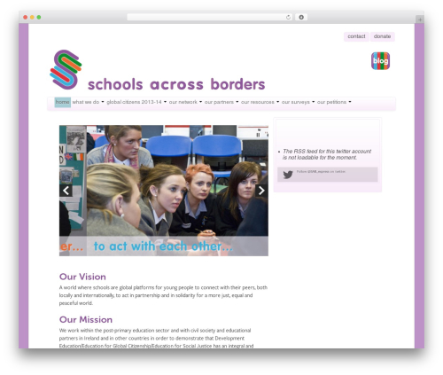 SAB best WordPress theme - schoolsacrossborders.org