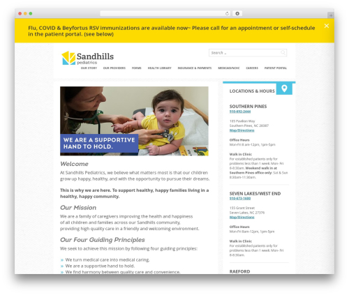 sandhills theme WordPress - sandhillspeds.com