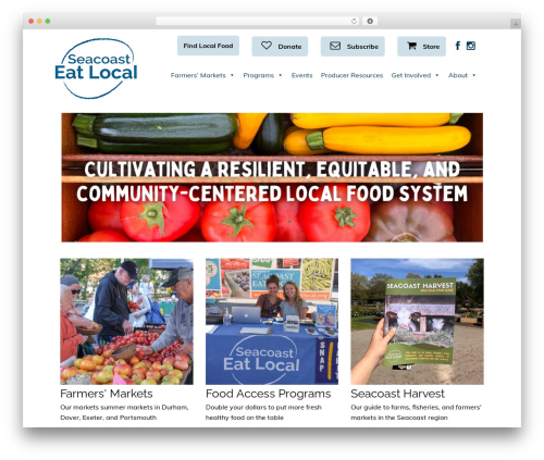 seacoast theme WordPress - seacoasteatlocal.org