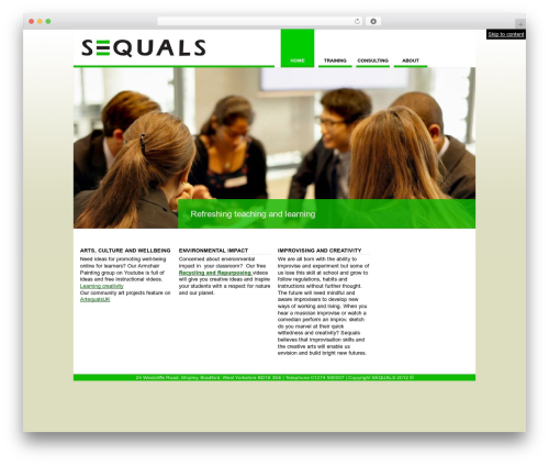 Simple contact form WordPress plugin - sequals.co.uk