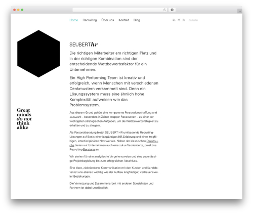 Seubert HR WordPress website theme - seuberthr.com/de/home