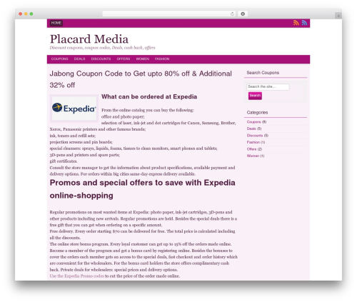 Swift Basic WordPress ecommerce theme - placardmedia.com Swift Basic WordPress ecommerce theme - placardmedia.com