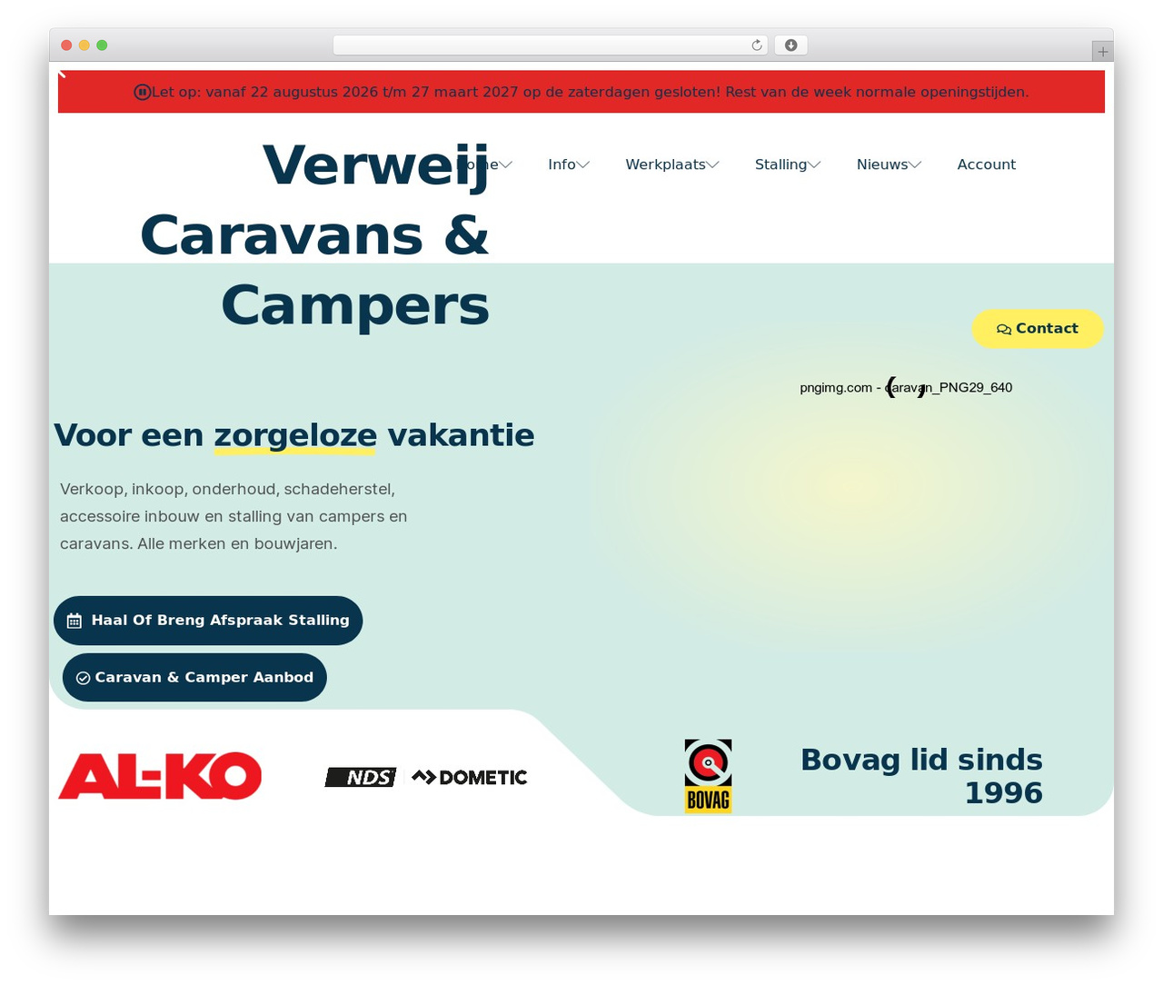Theme WordPress Profecient Theme - verweijcaravans.nl