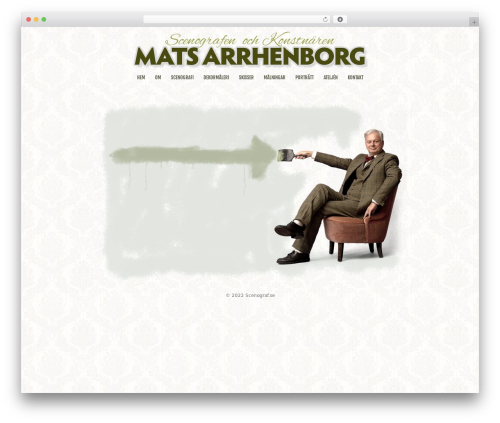 Ultimatum WordPress website theme - scenograf.se