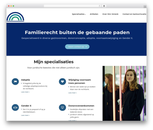 Winnex WordPress theme - kimsmienkadvocatuur.nl