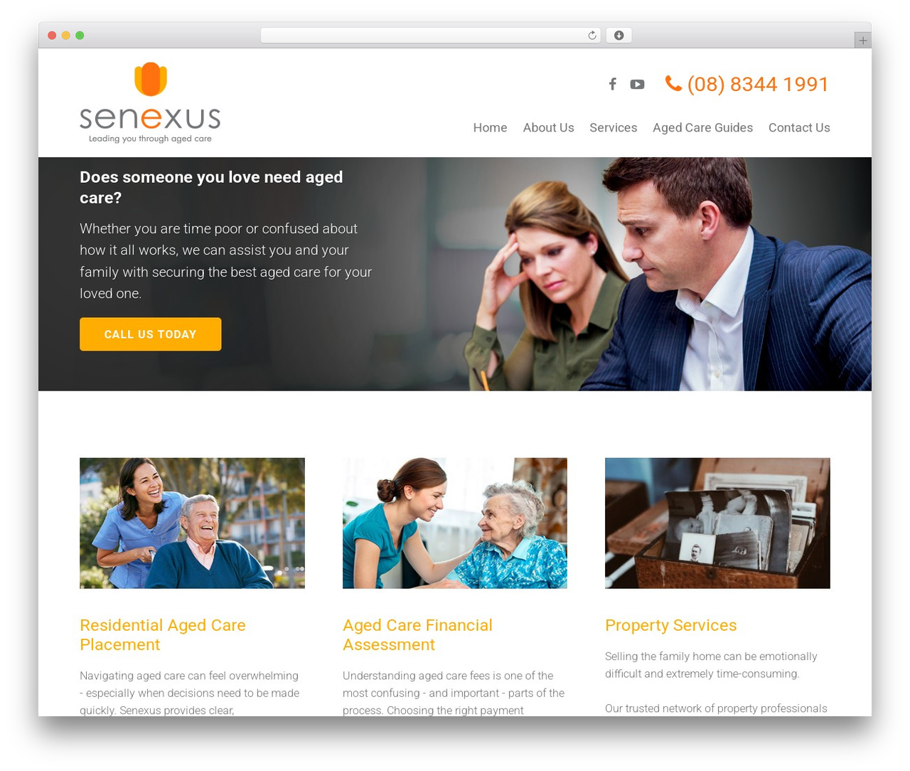 WordPress theme Senexus - senexus.com.au
