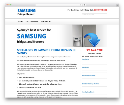 WordPress theme Aselia - samsungfridgerepair.net.au