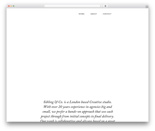 WordPress theme Astra - siblingandco.com