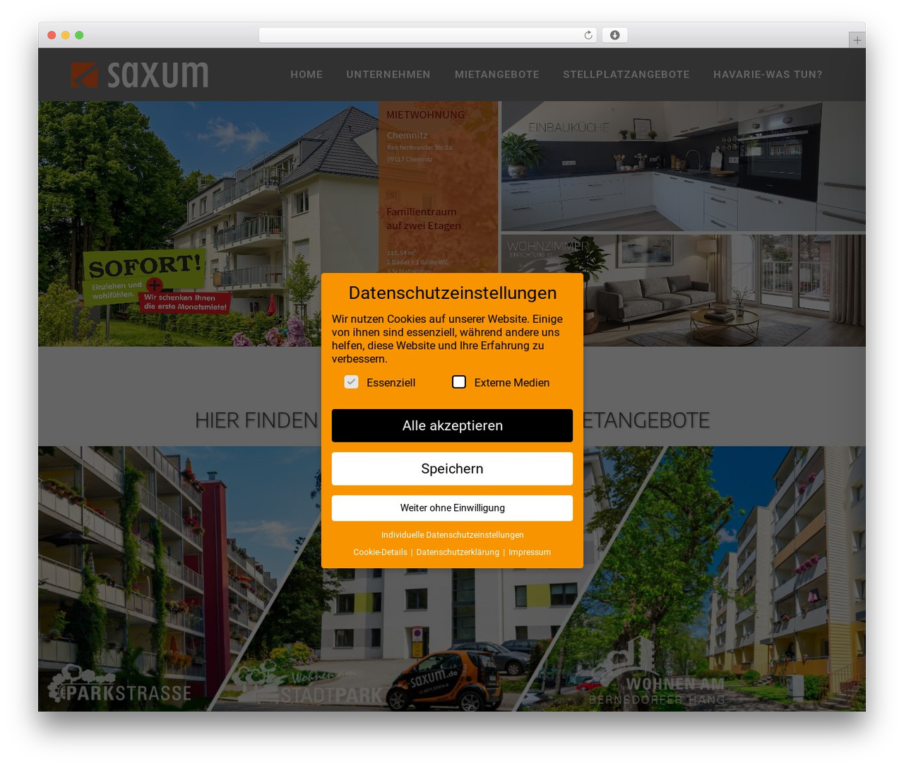 WordPress theme Bridge - saxum.de