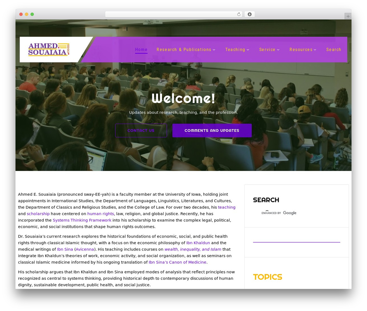 WordPress theme CorporateSource Pro - souaiaia.com