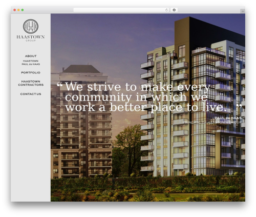 WordPress theme Dev Theme - haastown.com