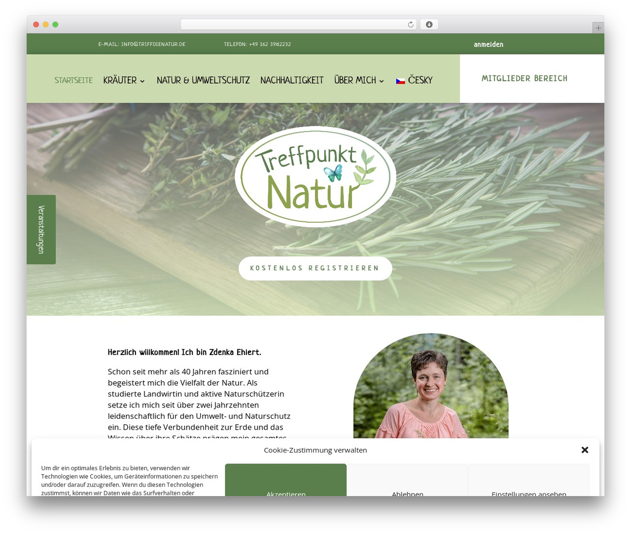 WordPress theme Divi - triffdienatur.de