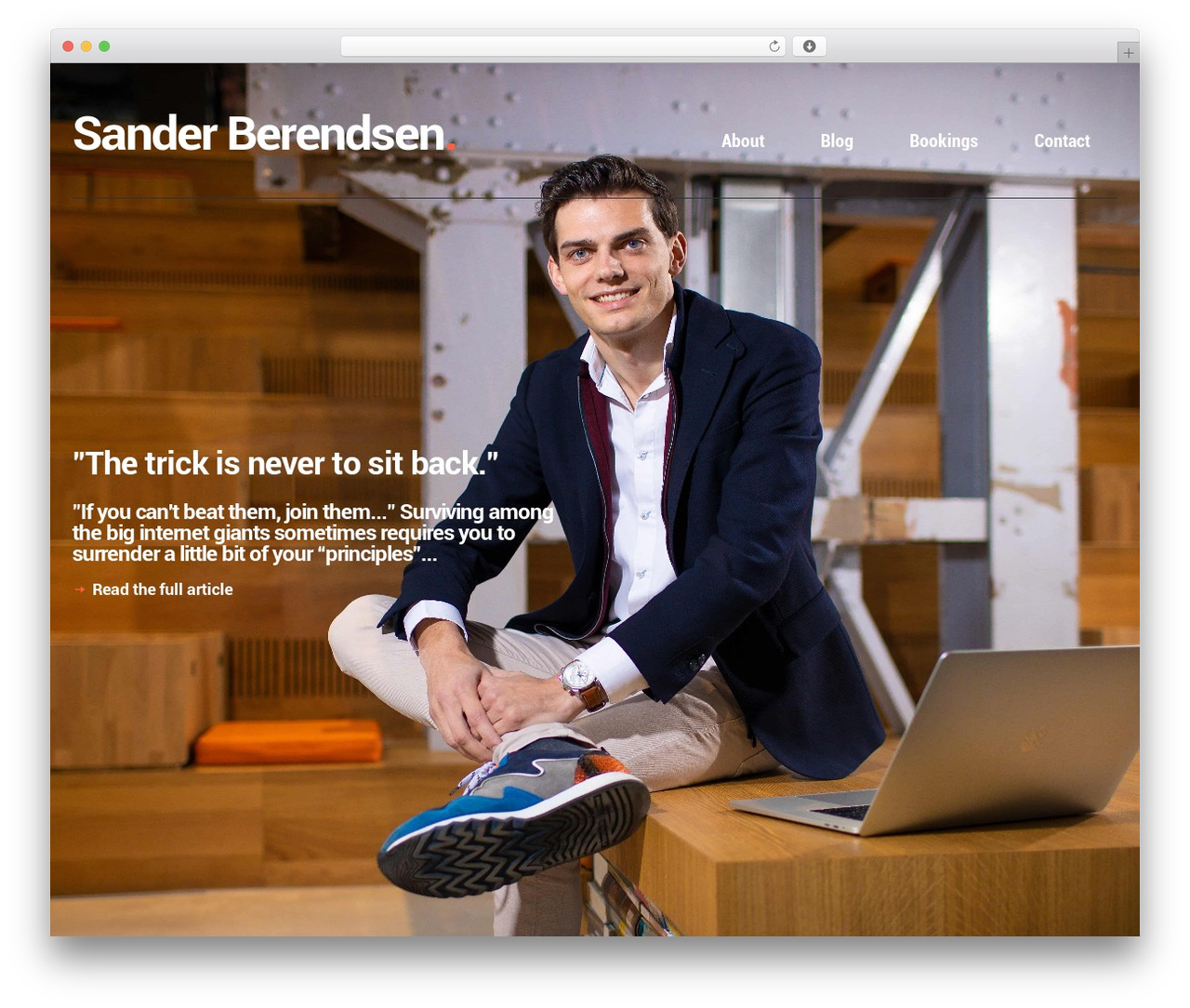WordPress theme Selfy - sanderberendsen.com
