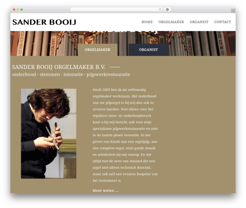 WordPress website theme Leo - sanderbooij.com